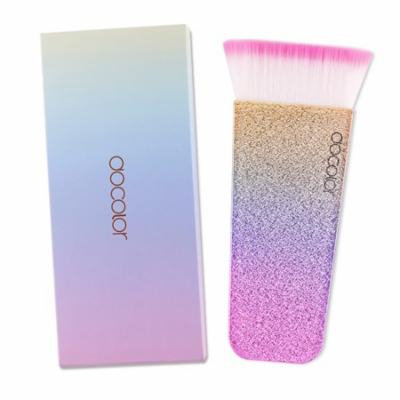 Docolor 2 Pcs Pro makeup brush Kabuki Flat Contour Trimming Brush Face Makeup Cosmetic Tool