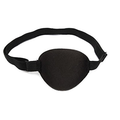 MD Group Eye Patch Groove Eyeshades Concave Adult Eye Care Washable Polyester-fabric Black