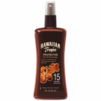 Hawaiian Tropic Protective Dry Oil Sunscreen, SPF 15 8.0 fl oz(pack of 2)