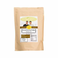 Espresso Joe - Gourmet Ground Coffee by Gerbs 2 LB (Re-Close-able Bag) - Brazil, Colombia, Kenya, Peru, Sumatra Bean Mix
