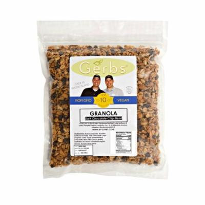 Dark Chocolate Chip Granola by Gerbs - 2 LBS - Top 12 Food Allergen Free & NON GMO - Made in Rhode Island