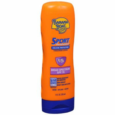 Banana Boat Sport Performance Sunscreen Lotion, SPF 15 8.0 fl oz(pack of 2)