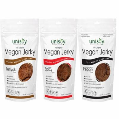 Unisoy Vegan Jerky All 3 Flavors 3 Pack