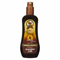 Australian Gold Spray Gel with Instant Bronzer, SPF 4 8.0 fl oz(pack of 6)