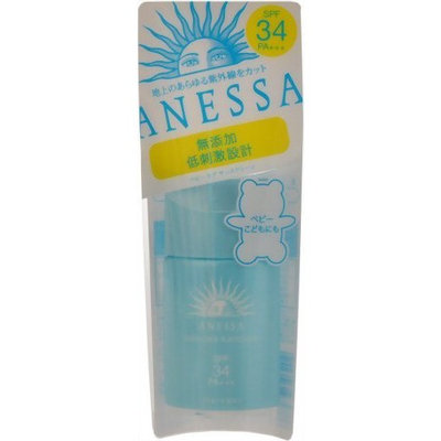 ANESSA Shiseido Baby Care Sun Screen N, SPF 34 Pa+++, 0.84 Fluid Ounce