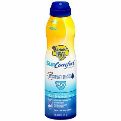 Banana Boat SunComfort Clear Spray Sunscreen, SPF 30 6.0 fl oz(pack of 2)