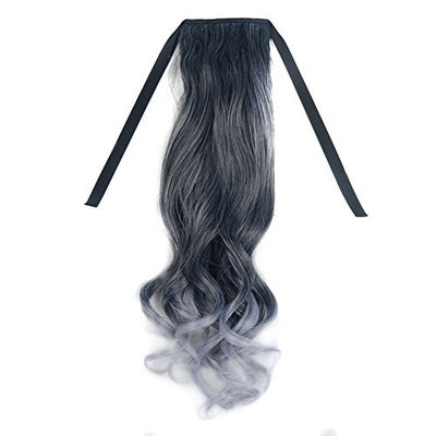 BESTLEE Heat Resistant Women Long Clip on Drawstring Ombre Ponytail Hair Extensions