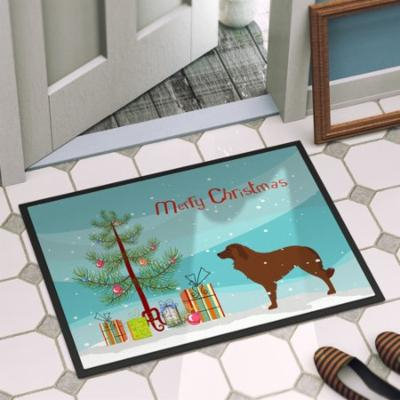 The Holiday Aisle Portuguese Sheepdog Dog Door Mat