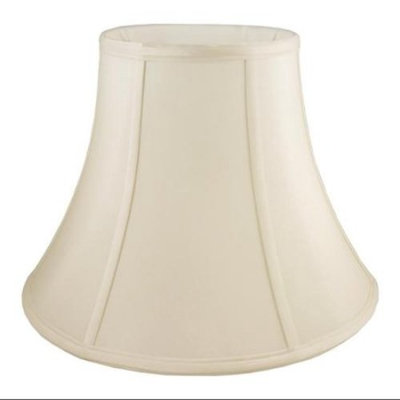 Round Bell Lampshade in Eggshell (16 in. Diam x 14.5 in. H)