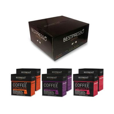 Bestpresso 120-Count Variety Pack Nespresso Compatible Gourmet Coffee Capsules