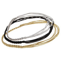L. Erickson Convertible Braided Headwrap 3-Pack - Metallic Combo