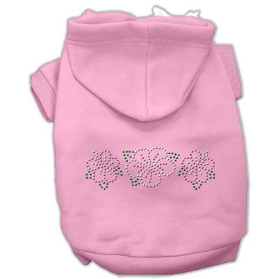 Mirage Pet Products Tropical Flowers Rhinestone Hoodies Pink XL (16)