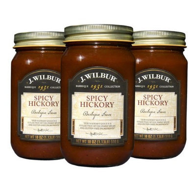 J. Wilbur Foods 193103S Spicy Hickory Barbeque Sauce - Pack of 3