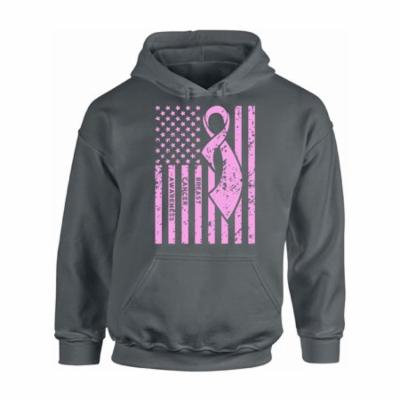 Awkward Styles Unisex Breast Cancer Awareness Graphic Hoodie Tops Pink Ribbon