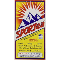 SPORTea(R) Hot: 20 Individual Tea Bags/Box Pack of 4
