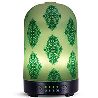 Aromatherapy essential oil diffuser 100ml cold mist humidifier without water automatic closing 7 color LED lamp 4 timing set for Home Office Yoga water therapy