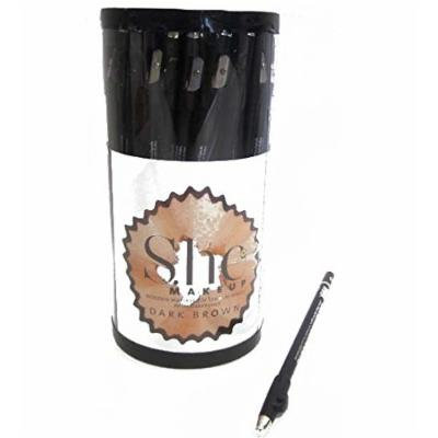 Dark Brown Long Pencil W. Sharpener, Case of 72