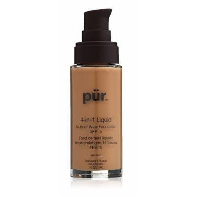 Pur Minerals Tan, 4-in-1 Liquid Foundation,1 Ounce (Pack of 3)