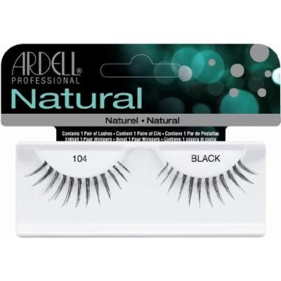 Ardell Fashion Lashes False Eyelashes - #104 Black (Pack of 4) by Ardell