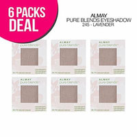 6-PACK ! Almay Pure Blends Eyeshadow, Natural Blends Eyeshadow (245-Lavender)