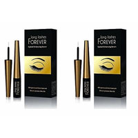 Long Lashes Forever, Eyelash Enhancing Serum, 4 ml (Pack of 2) + FREE FREE Schick Slim Twin ST for Sensitive Skin