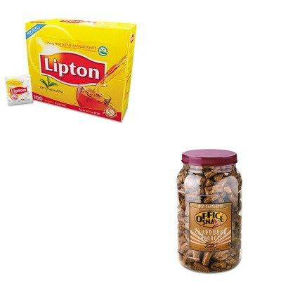KITLIP291OFX00080 - Value Kit - Office Snax Pretzel Assortment (OFX00080) and Lipton Tea Bags (LIP291)