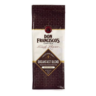 F. Gavi A & Sons, Inc. Don Francisco's Breakfast Blend, Medium-Dark Roast, Ground Coffee, 10 oz. (Pack of 6)