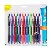 Paper Mate Profile Retractable Ballpoint Pens, Bold Point 1.4mm, Assorted, 12/Pack (1788863)