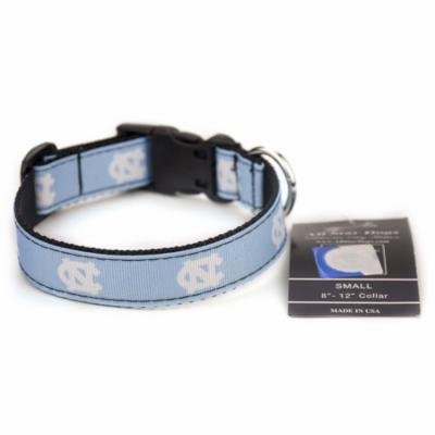 North Carolina Tar Heels Ribbon Dog Collar