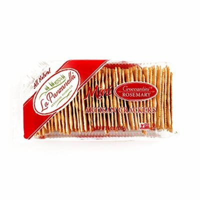 La Panzanella Rosemary Croccantini Crackers 6 oz each (4 Items Per Order)