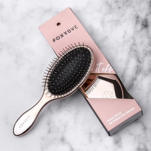 FoxyBae Rose Gold Detangling Brush - Professional Hair  display picture 2
