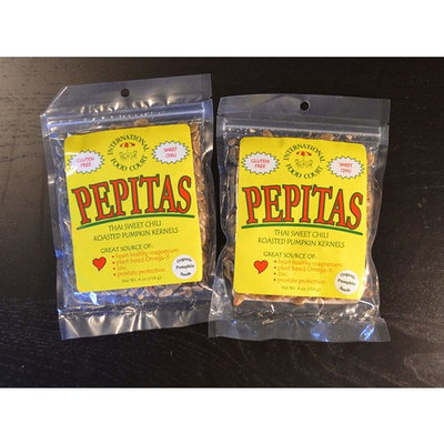 PEPITAS Pumpkin Seed Kernels Snack - Thai Sweet Chili (Two - 4 oz)