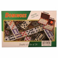 Dominoes Dbl Six 28Set W/Black Case - 1 count only
