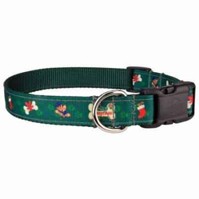 Country Brook Design® Deluxe Doggy Christmas Ribbon Dog Collar