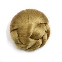 uxcell Synthetic Clip-in Twist Braided Hair Bun Chignon Donut Ponytail Wig for Women #3