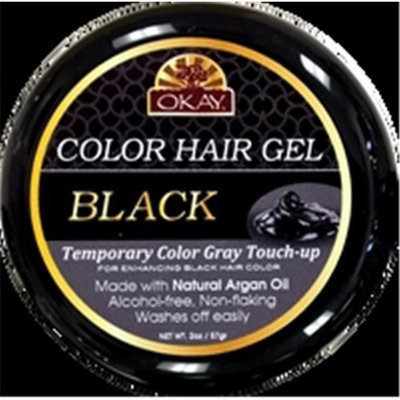 OKAY Color Hair Gel Black 59 ml - 6 pieces