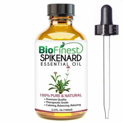 Biofinest Spikenard Essential Oil - 100% Pure Organic Therapeutic Grade - Best For Aromatherapy & Calming - For Insomnia and Stress Relief - FREE E-Book & Dropper (100ml)