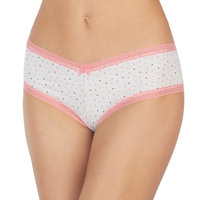Juniors' Saint Eve Dot Lace-Trim Boyshorts 5164042