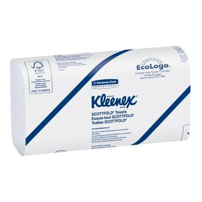 Kleenex 13253 Premiere Folded Towels, 7 4/5 x 12 2/5, White, 120 per Pack (Case of 25 Packs)