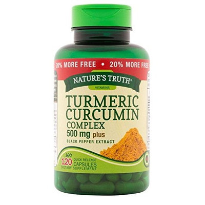 Nature's Truth Turmeric Curcumin Complex 500 mg Plus Black Pepper Extract, 60 Count