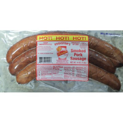 Register Meat Co Register Hot Country Style Smokd Sausage