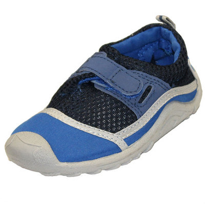 Sun Smarties Boys' Swim Shoes - Royal Blue and Black - With Antimicrobial Insoles