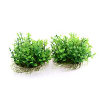 Aquarium Fish Tank Artificial Water Plant Grass Decor Green 9cm Height