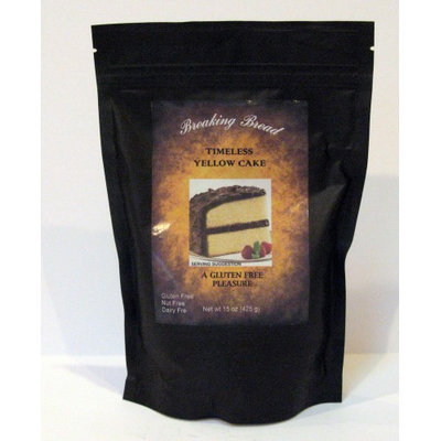 Tineless Yellow Cake Mix Gluten Free Breaking Bread 15 oz Bag