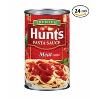 Hunt's, Premium Meat Flavored Pasta Sauce, 24oz Can (Pack of 24)