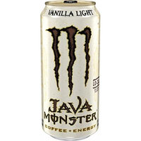 Java Monster Coffee + Energy Drinks 4 - 15Floz Cans (Vanilla Light)