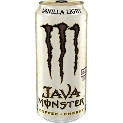 Java Monster Coffee + Energy Drinks 4 - 15Floz Cans (Vanilla Light)