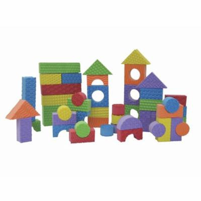 Edushape 1326069 Textured Blocks, Set of 80