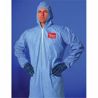 DUP TM127SXL Tempro Elastic-Cuff Hooded Coveralls - Extra Large, Blue