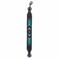 Weaver Leather Beaded Goat Collar Black/Teal